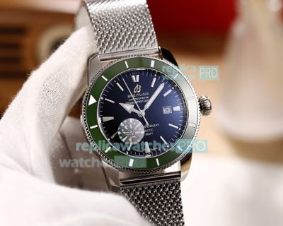 Breitling Superocean Heritage Automatic Replica Watch Black Dial Green Bezel